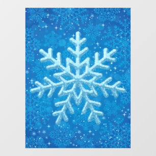 Fensterheber für Schneeflocken Fensteraufkleber