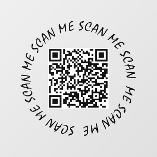 Fensterheber - Ihr QR-Code scannen Fensteraufkleber