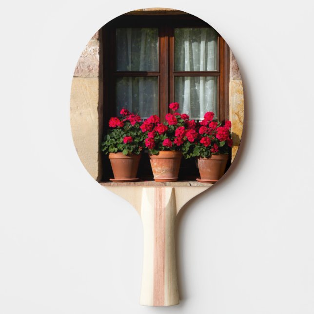 Fensterheber in Blume Tischtennis Schläger (Vorderseite)