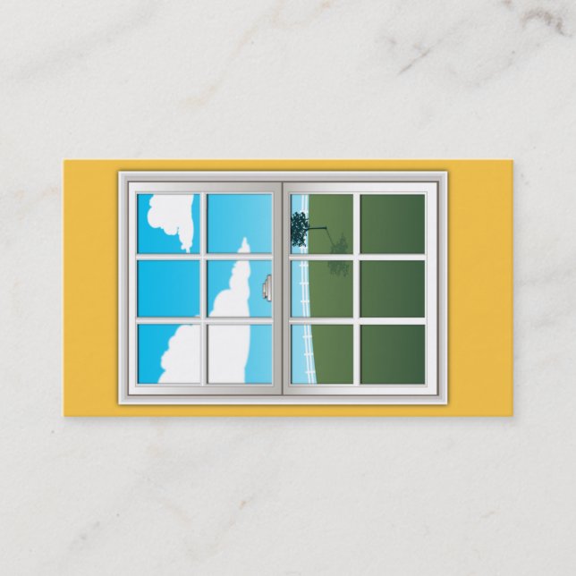 Fensterinstallations-Visitenkarte Visitenkarte (Vorderseite)