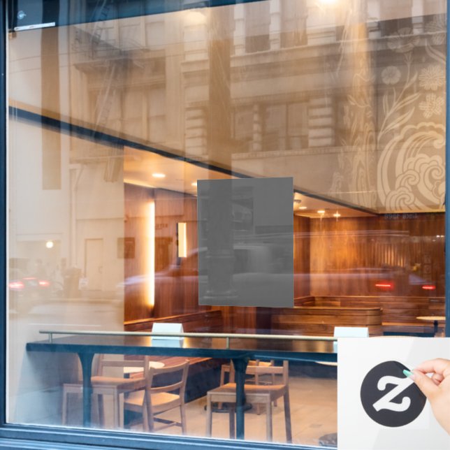 Fensterklammer Fensteraufkleber (Café-Fenster)