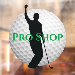 Fensterklammer für Golf-Ball Fensteraufkleber