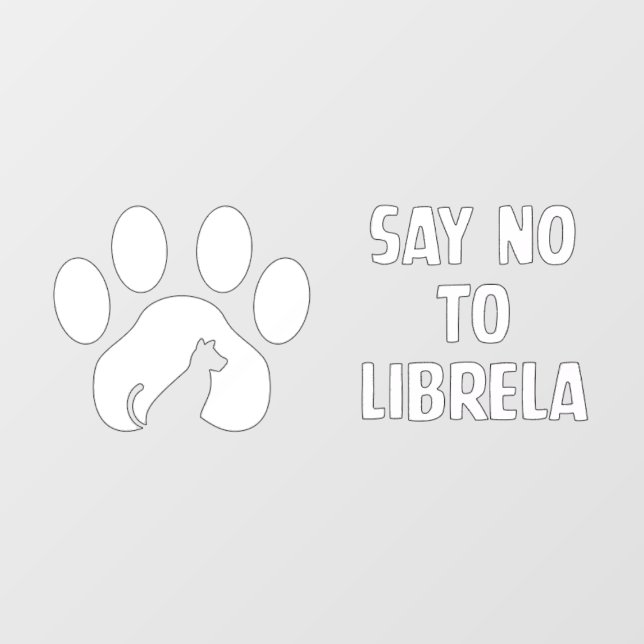 Fensterklammer: Sagen Sie "Nein" zu "L" Fensteraufkleber (Blatt)