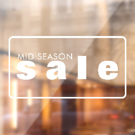 Fensterklemme für den Einzelhandel Fensteraufkleber