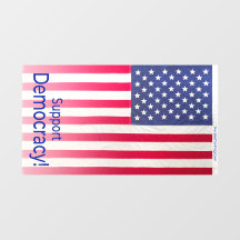 Fensterklemme mit der vertikalen "Support Democrac