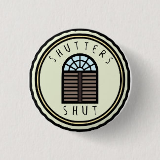 Fensterläden geschlossener Knopf Button