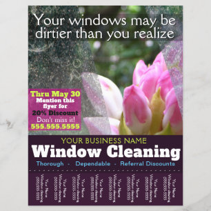 Fensterreinigung - Business Custom 8x11 Promo Flyer