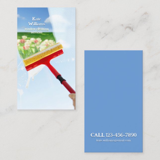 Fensterreinigung Visitenkarte (Vorne/Hinten)