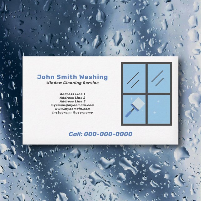 Fensterreinigung Visitenkarte (Window Cleaning Business Card)