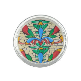 Fensterring aus festem Glas Ring