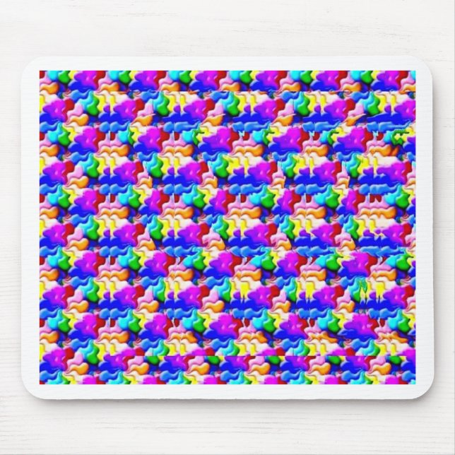 Fensterschmetterlingsstereogramm Mousepad (Vorne)