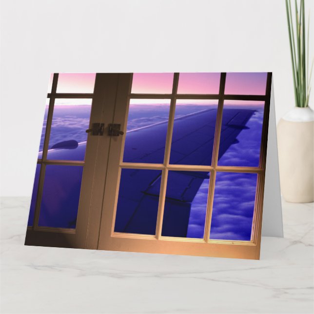 Fenstersitz Karte (Vorderseite)