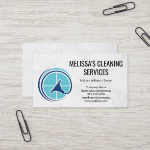 Fensterwasher und Reinigungs-Logo Visitenkarte