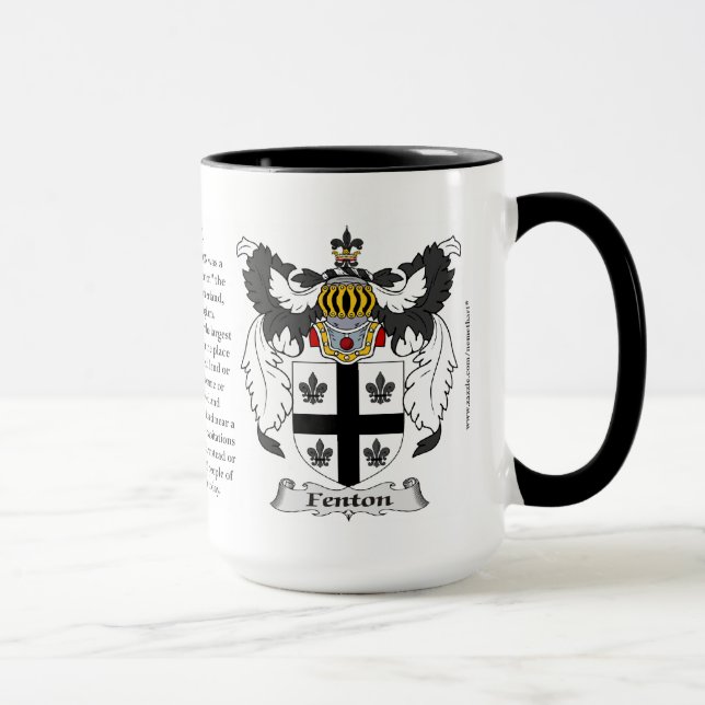 Fenton Familien-Wappen Tasse (Rechts)