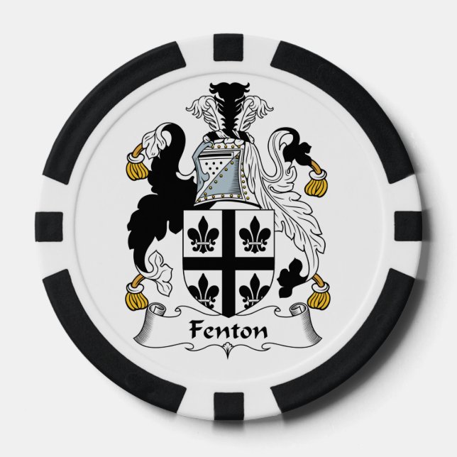 Fenton Familienwappen Pokerchips (Vorderseite)