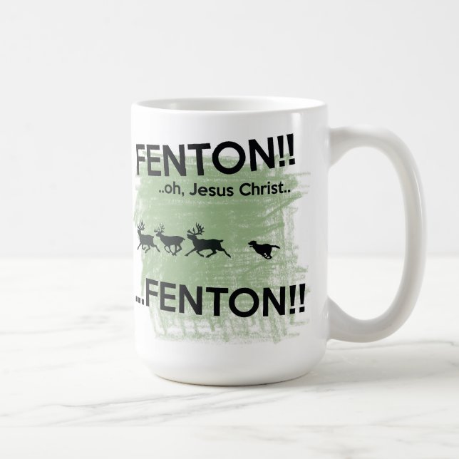 Fenton - Jesus Christus!! Fenton HundeTasse Kaffeetasse (Rechts)