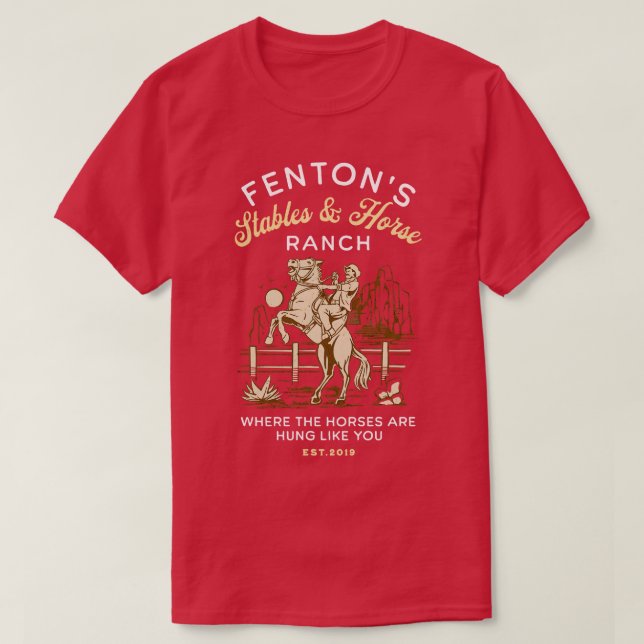 Fentons Stables Pferde Ranch T-Shirt (Design vorne)