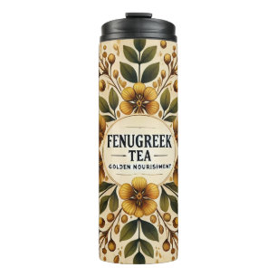 Fenugreek Teedesign AI Art Thermosbecher
