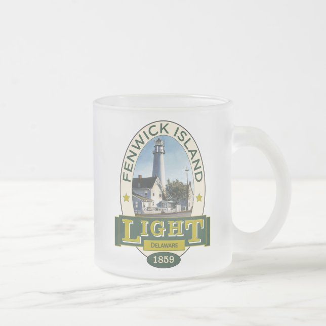 Fenwick Insel-Leuchtturm Mattglastasse (Rechts)