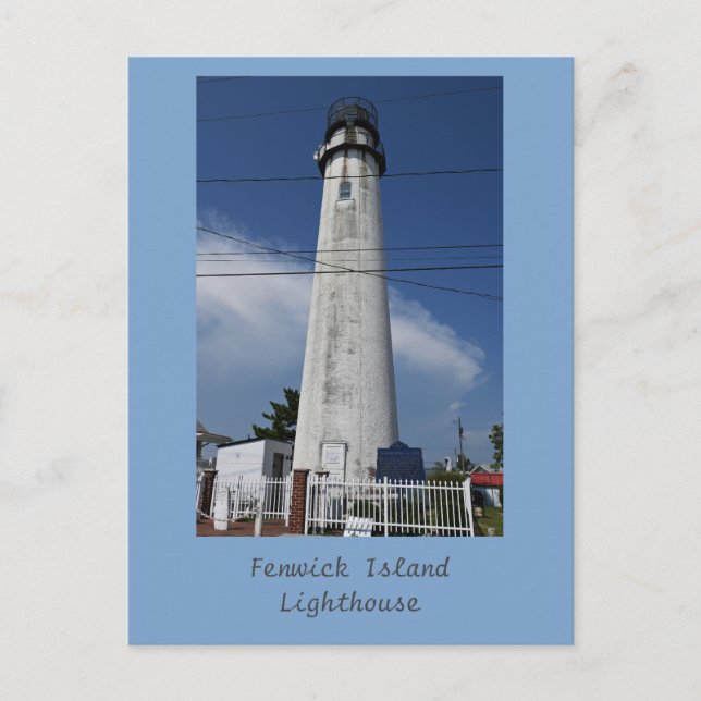 Fenwick Island Lighthouse Postcard Postkarte (Vorderseite)