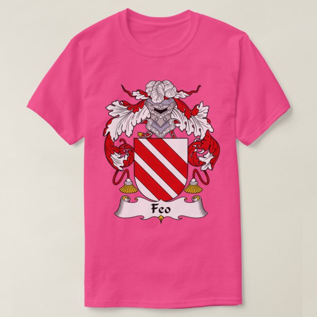 Feoüberzug des Familienwappens T-Shirt (Design vorne)