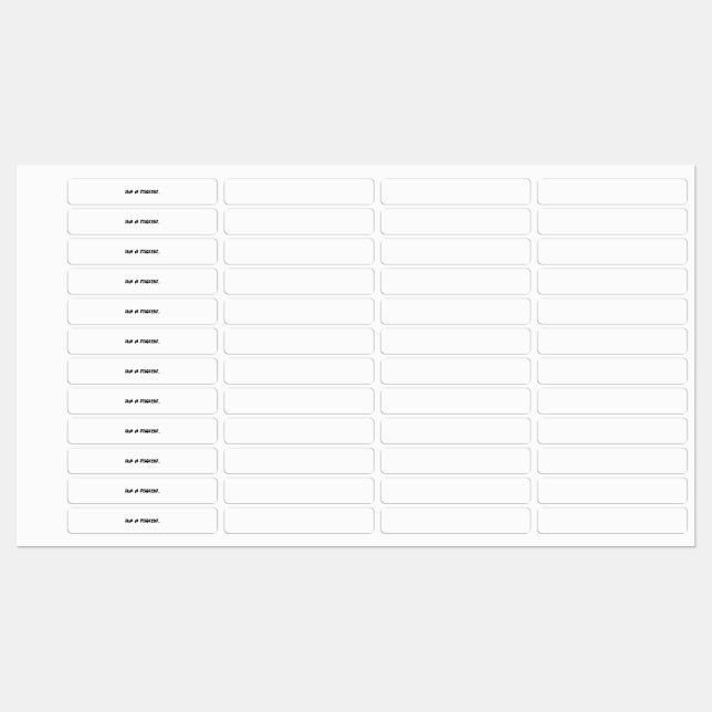 FER PERSONNALISÉ SUR ÉTIQUETTES (Feuille)