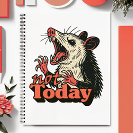 Feral Angry Possum noch nicht Typografie Notizbuch