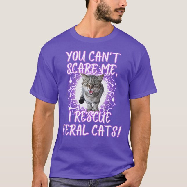Feral Cat Rescue Cat T-Shirt (Vorderseite)