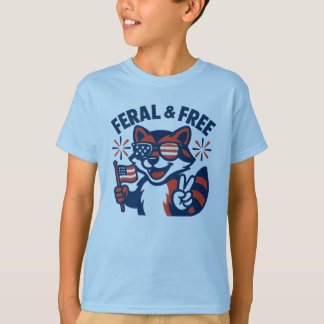 Feral & Free - Kinder 4. Juli Shirt