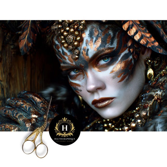 Feral Gold Krieger Stamm Leopard Königin Decoupage Seidenpapier (Von Creator hochgeladen)