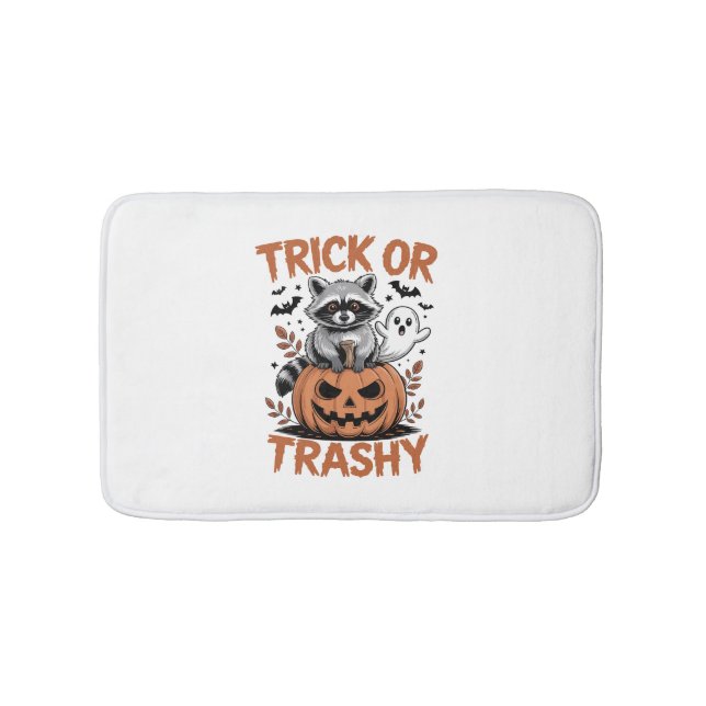 Feral Halloween Trick oder Trashy Badematte (Vorderseite)