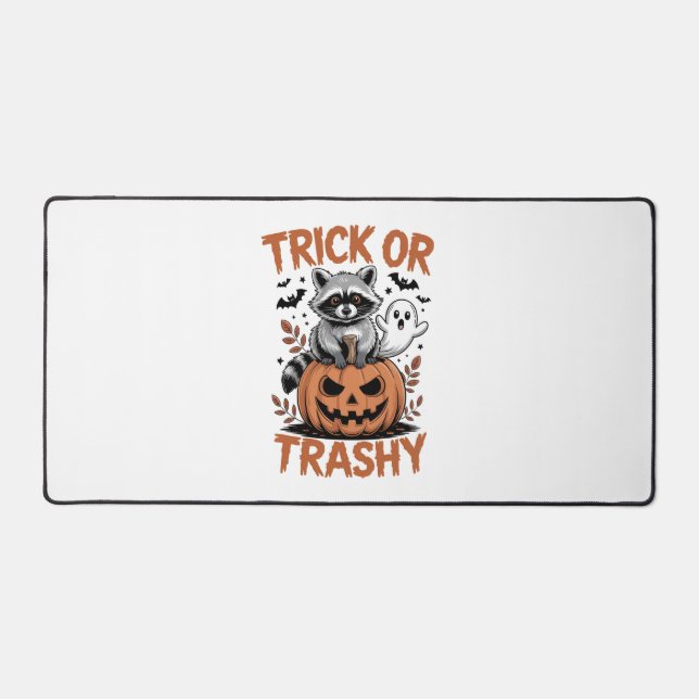 Feral Halloween Trick oder Trashy Schreibtischunterlage (Vorderseite)
