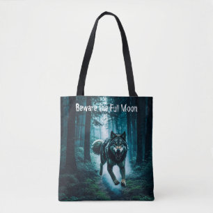 Feral Wolf Halloween Full Print Tasche