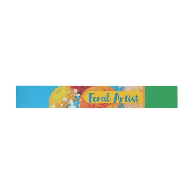 Feralartist Rundum-Adressaufkleber (Person)