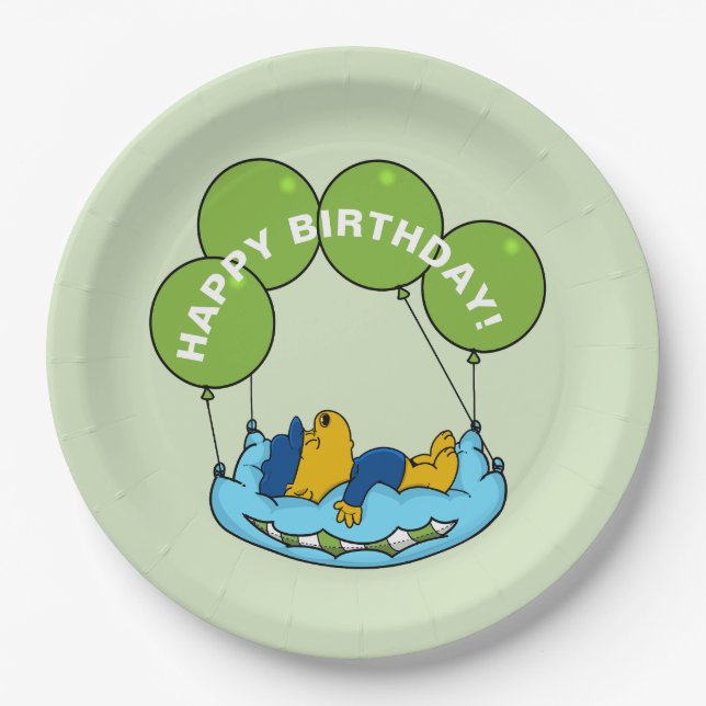 Ferald | Birthday Balloon Pappteller (Vorderseite)