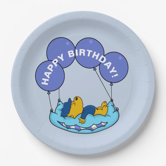 Ferald | Birthday Balloon Pappteller (Vorderseite)