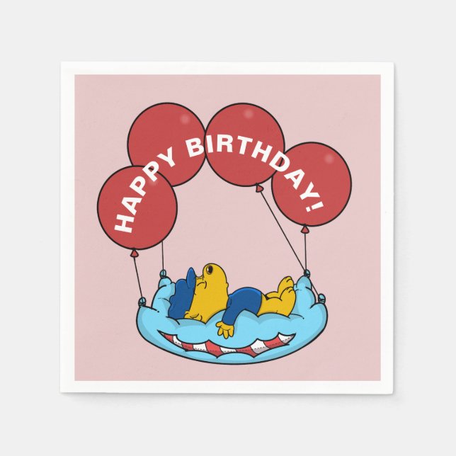 Ferald | Birthday Balloon Serviette (Vorderseite)