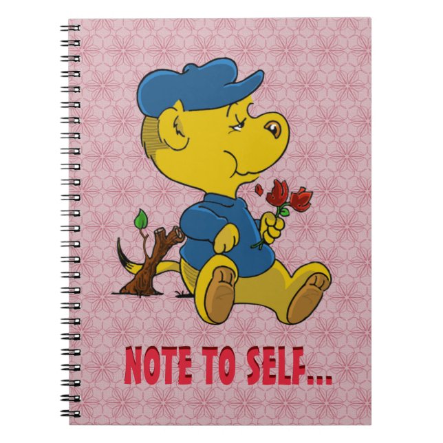 Ferald Eating Rose Notebook Notizblock (Vorderseite)