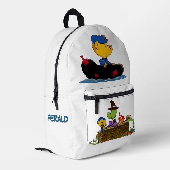 Ferald Picture Book Bedruckter Rucksack (Rückseitige Ecke links)