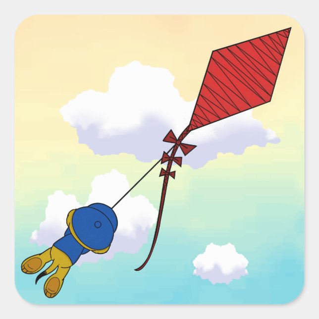 Ferald Picture Book  Quadratischer Aufkleber (Vorderseite)