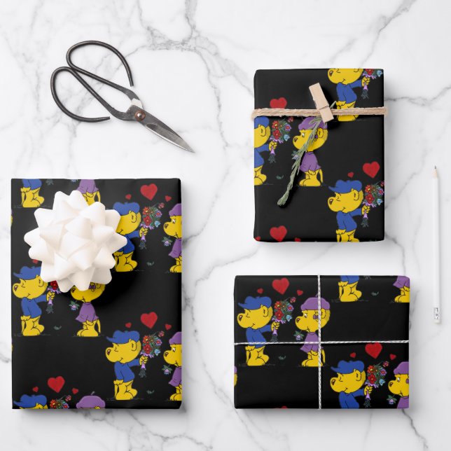 Ferald & Sahsha Ferret Packpapier Blätter (Vorderseite)