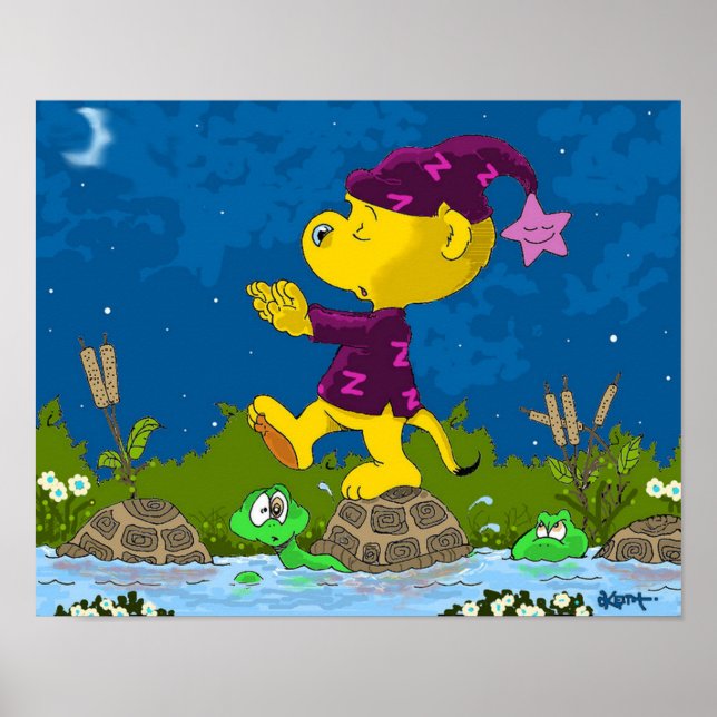 Ferald Sleepwalk über den Teich Poster (Vorne)