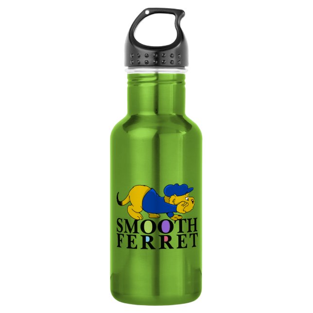 Ferald | Smooth Ferret Edelstahlflasche (Vorderseite)