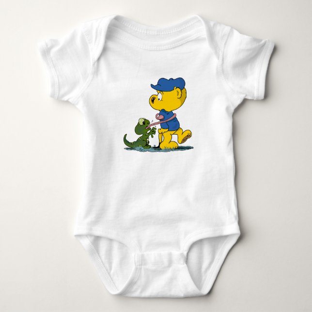 Ferald und der Baby Lizard Baby Bodysuit Baby Strampler (Vorderseite)