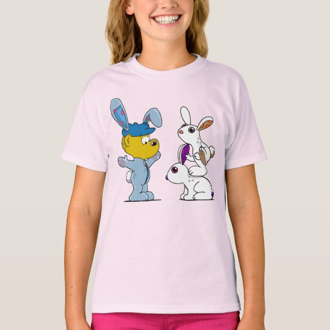 Ferald und der T - Shirt von Bunniez (Vorderseite)