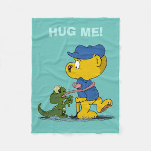 Ferald und die Baby Lizard Fleecedecke