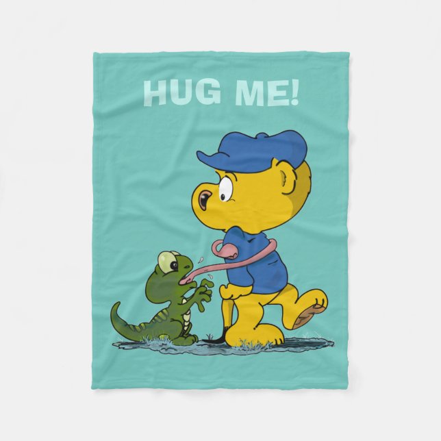 Ferald und die Baby Lizard Fleecedecke (Vorderseite)