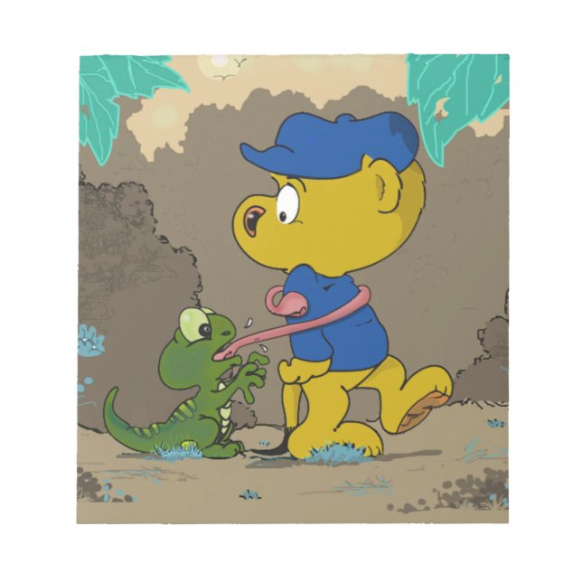 Ferald und die Baby Lizard Notizblock (Vorderseite)