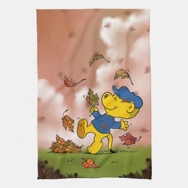 Ferald unter den Herbst hinterlässt Küchentücher (Vertikal)