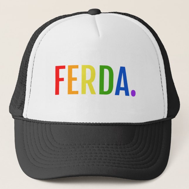 FERDA hockey letterkenny gay design Truckerkappe (Vorderseite)
